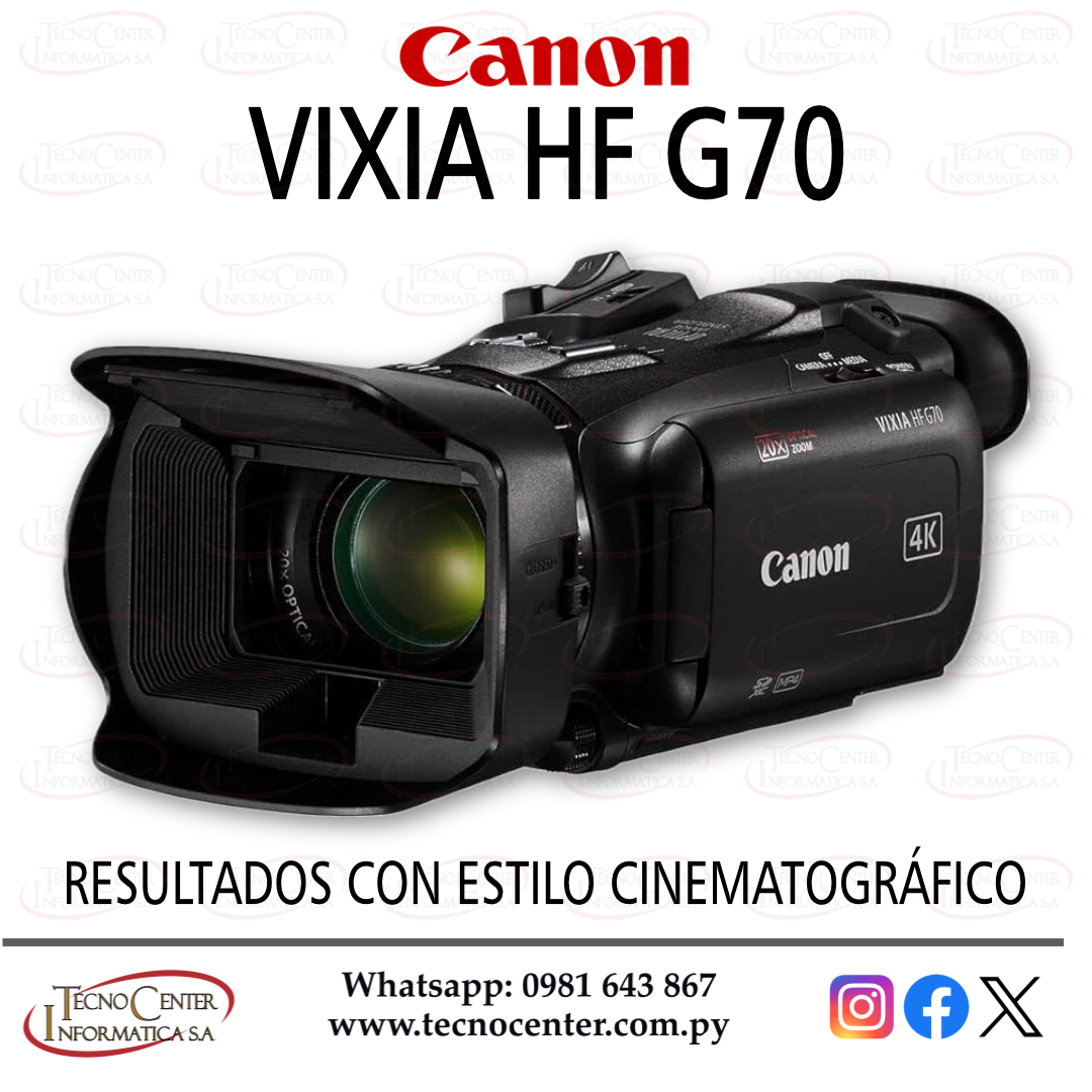 Filmadora Canon Vixia HF G70 4K UHD